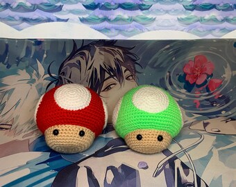 Super Mario mushroom amigurumi