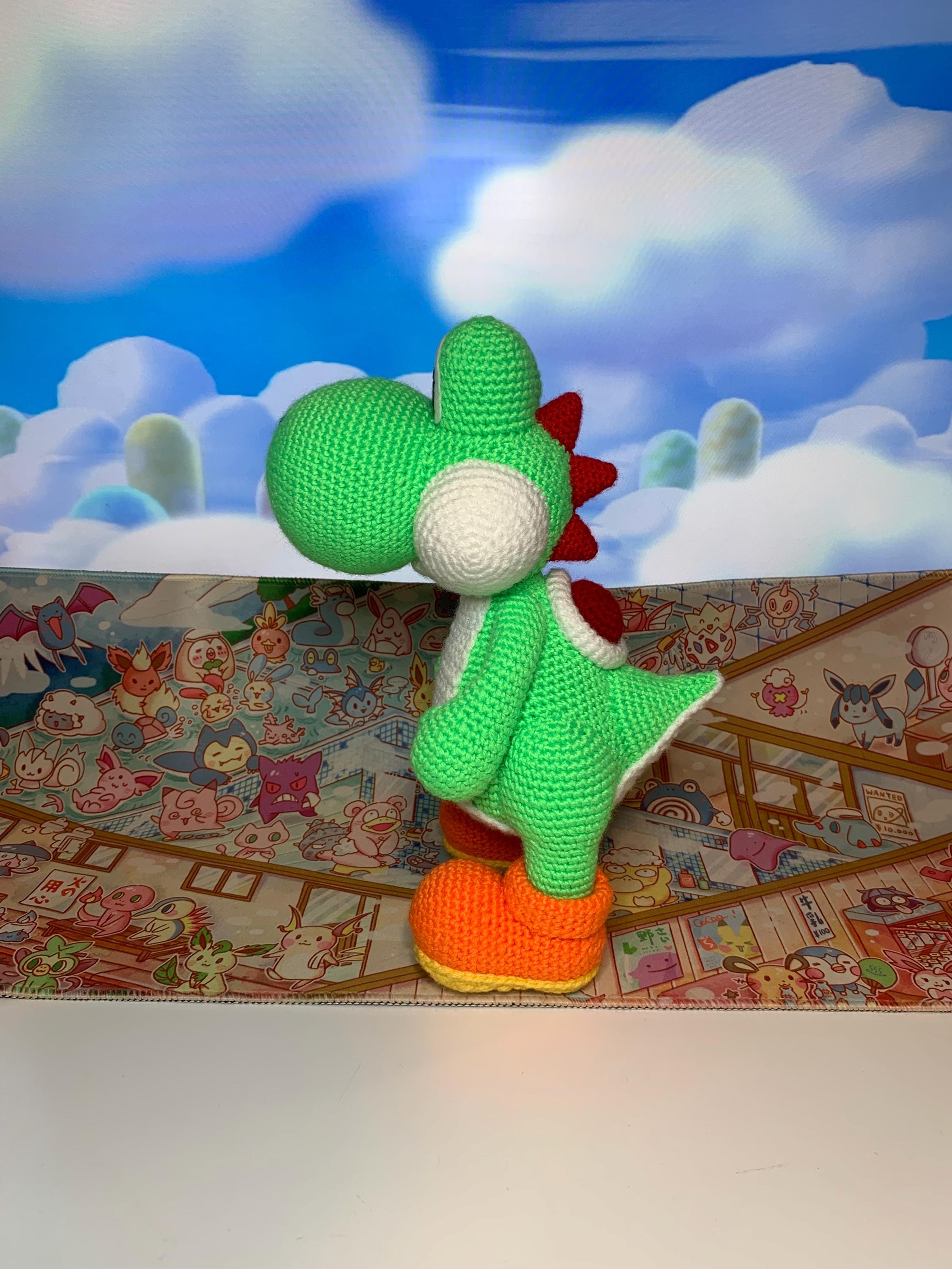 Crocheted Yoshi Amigurumi: Super Mario Inspired Fan Art - Etsy