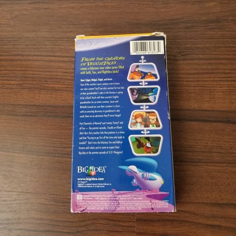 VHS 3-2-1 Penguins Trouble on Planet Wait-your-turn - Etsy