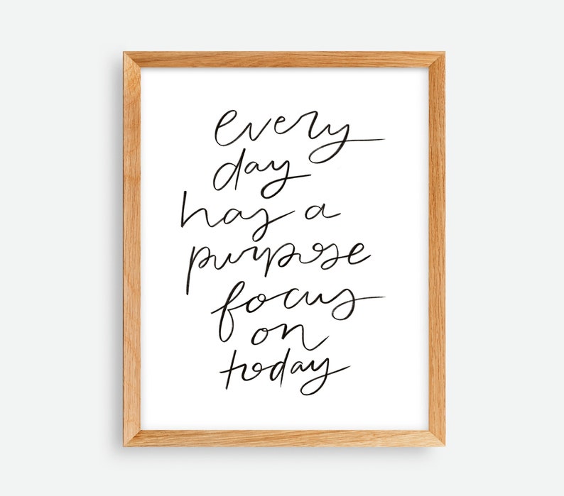 Focus on Today Print , Instant Download , Printable Wall Art ...