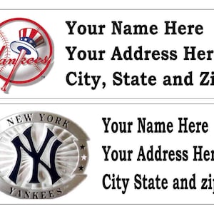 60 MLB New York YANKEES Return address labels Many choices