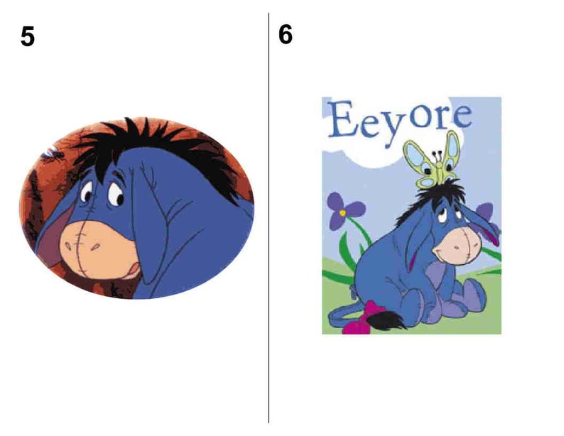 120 DISNEY EEYORE Return Address Labels.... Many Etsy