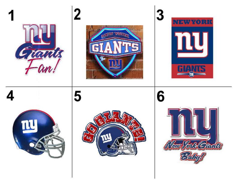 60 NFL New York GIANTS Return address labels Many choices Etsy