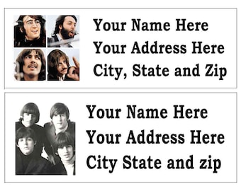 60 THE BEATLES Return Address Labels... Many Choices...FREE Shipping