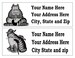 120 KLIBAN CAT Return Address Labels Many Choices FREE Shipping 