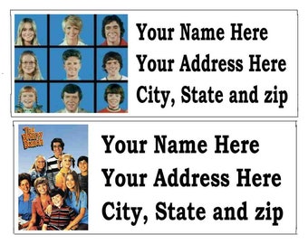 120 BRADY BUNCH Return Address Labels...Many Choices...FREE Shipping