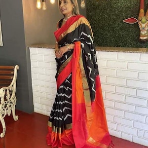 Pochampally ikkat pure silk saree | Pochampally saree - HandWoven | ikkat saree | Pattu saree | Silk sarees | sari