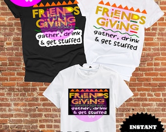 FriendsGiving svg, Happy Thanksgiving, Thanksgiving clip art, svg for cricut and silhouette studio, instant download,  friendsgiving