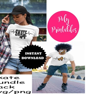 Roller Skate heartbeat,  roller skating svg, roller skating  shirt svg, Skate  svg cut file , tshirt design,  couples skate shirt  svg