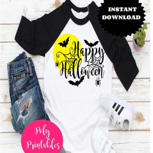 Happy Halloween   digital PNG file instant download for sublimation and print and cut