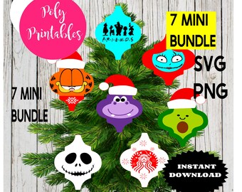 Arabesques tile svg, Christmas Arabesque tile svg bundle, Christmas ornament svg, lowe's, Poly Printables Co