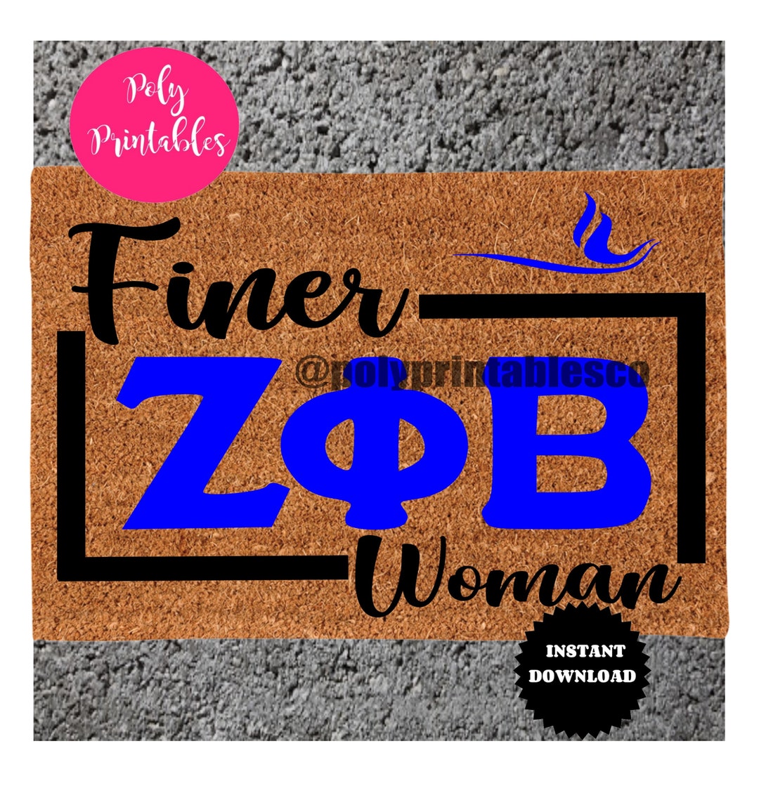 Finer Woman Zob, Doormat Svg, Sorority Doormat Svg , Svg File for