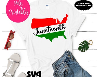 Juneteenth SVG File for Cricut Silhouette, Juneteenth Shirt SVG, Free ...