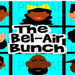 The BelAir Bunch, Fresh Prince , couples PNG file, 90&#39;s sublimation , WILL, Carlton, Mr. Phil , instant download black couples, dope love
