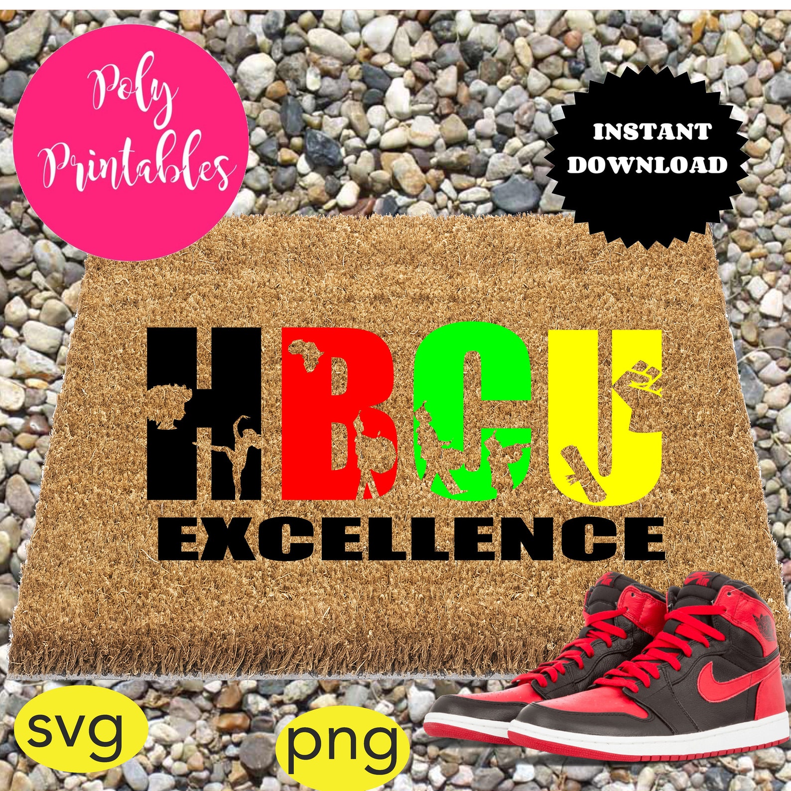 HBCU Excellence Doormat Design PNG for Sublimation Doormat Etsy