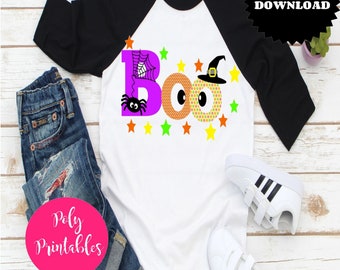 BOO Halloween, archivo PNG transparente para la sublimación, halloween png, boo png diseño de camisa