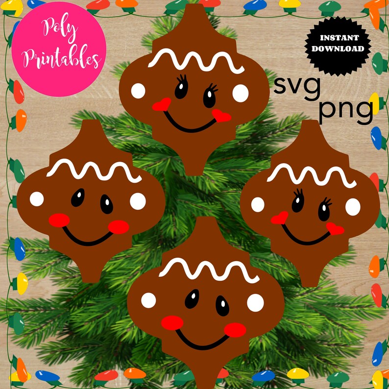 Download Lowe's Tile Christmas Ornament SVG PNG Gingerbread Boy | Etsy
