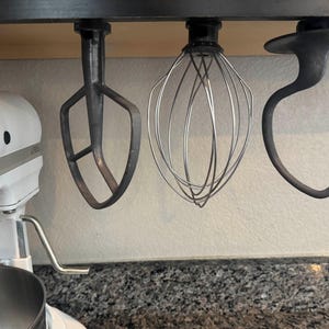 KitchenAid Mixer Attachment Mounts - Triple, Double or Single Mounts - Wire Whisk, Dough Hook, Flat Paddle Beater Attachments