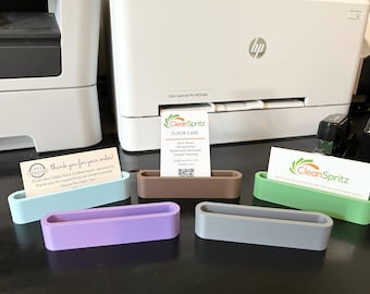 Modern Business Card Holder | Business Card Display | Business Card Stand for Desk | Office Desk Organizer  | Desk Accessories, Minimalist