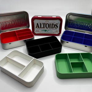 Altoids Storage Organizer, Altoids Tin Insert, Divider Insert Organizer, Trinket Organizer Tray, Sewing Kit Organizer, Jewelry Storage