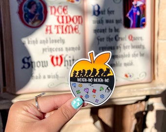 Heigh-Ho Mining Die Cut Sticker | weatherproof laptop & water bottle sticker | cast member sticker | mining gemstones