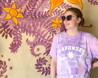 Rapunzel Tie-Dye T-Shirt | Magical theme park | princess | wdw inspired | screen printed