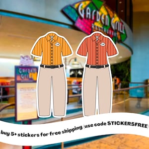 Garden Grill Cast Member Glossy Sticker | wdw world showcase/future world