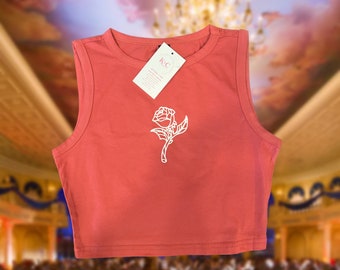 Enchanted Rose Tank Top | Magical theme park shirt | wdw princess | theme park | screen printed