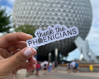 Phoenicians Die Cut Stickers | weatherproof laptop & water bottle sticker | theme park ride | magical cast member sticker