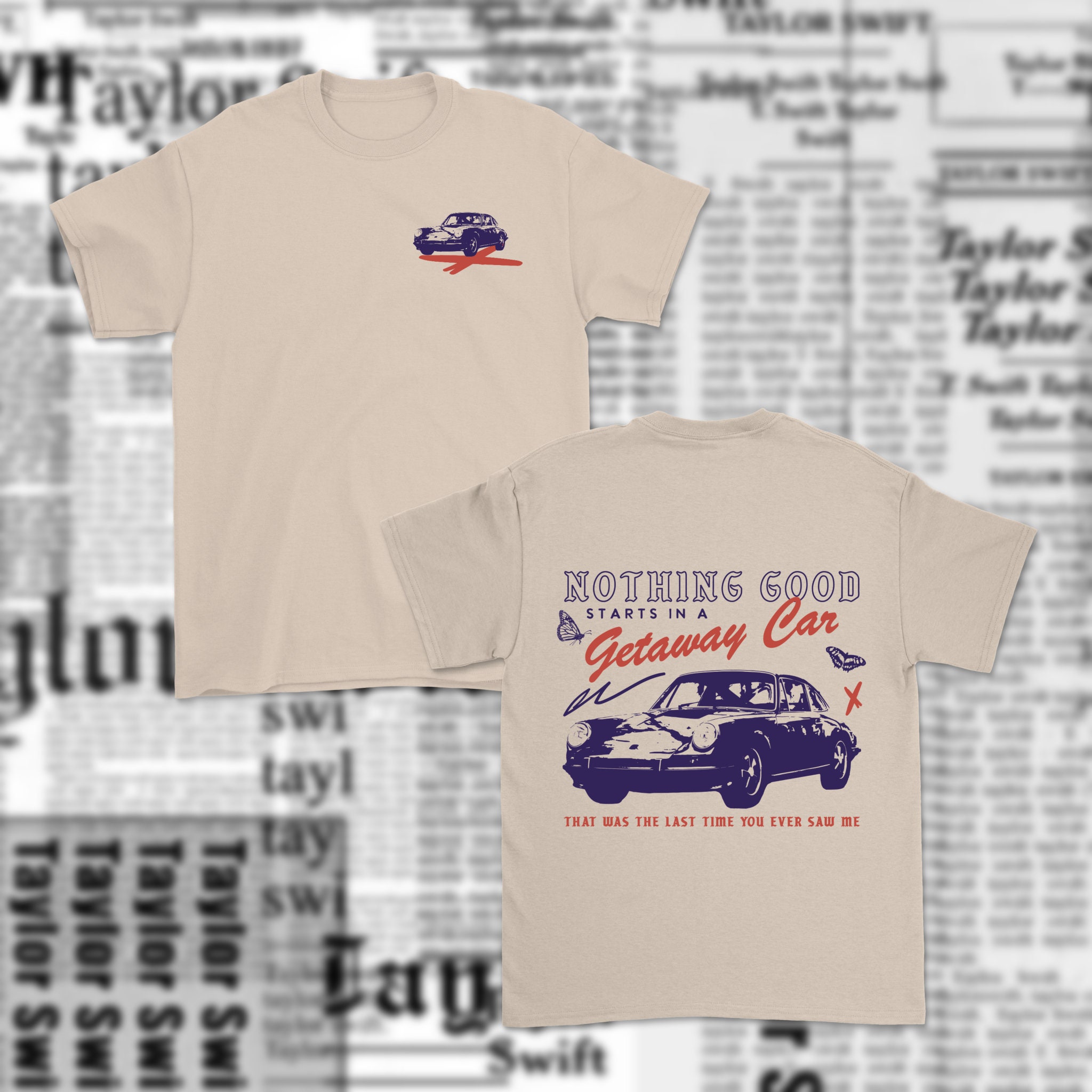 Getaway Car Drive In Motel Tee – DaisyDustLand