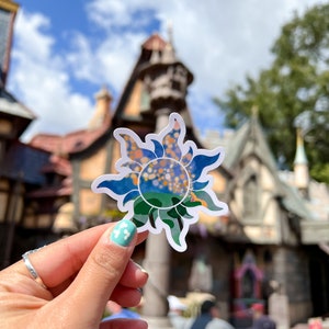 Punzie Sun Painting Die Cut Sticker | Rapunzel Inspired | magical stickers | cast member sticker