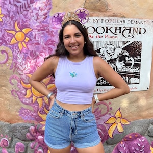 Rapunzel Sun Cropped Tank Top | Magical theme park shirt | wdw princess | theme park | screen printed | tfatws