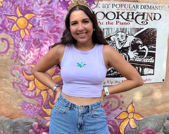 Rapunzel Sun Cropped Tank Top | Magical theme park shirt | wdw princess | theme park | screen printed | tfatws