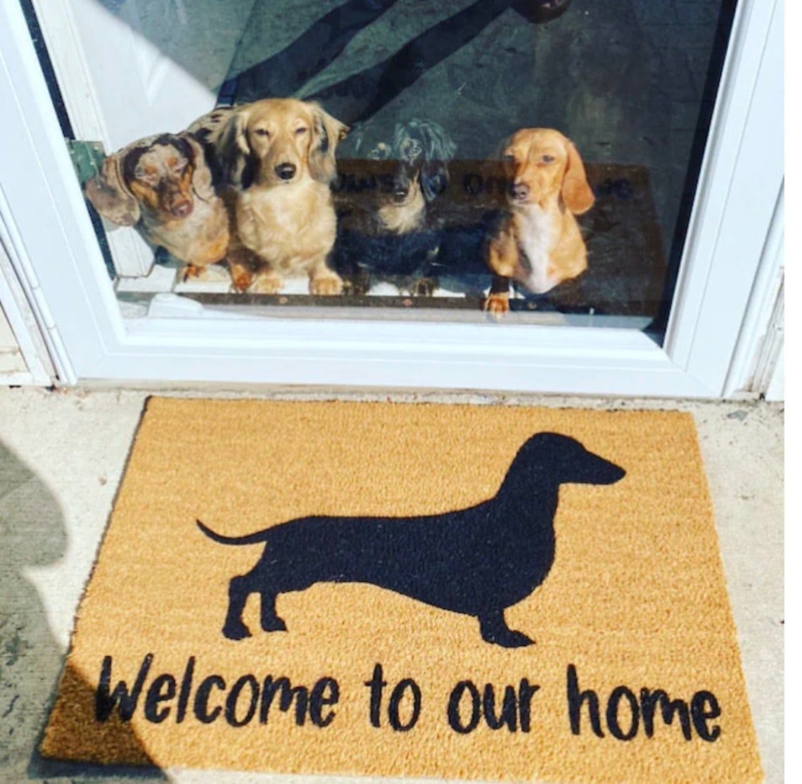 Dachshund Doormat/personalized Door Mat/custom Mat/dog Etsy