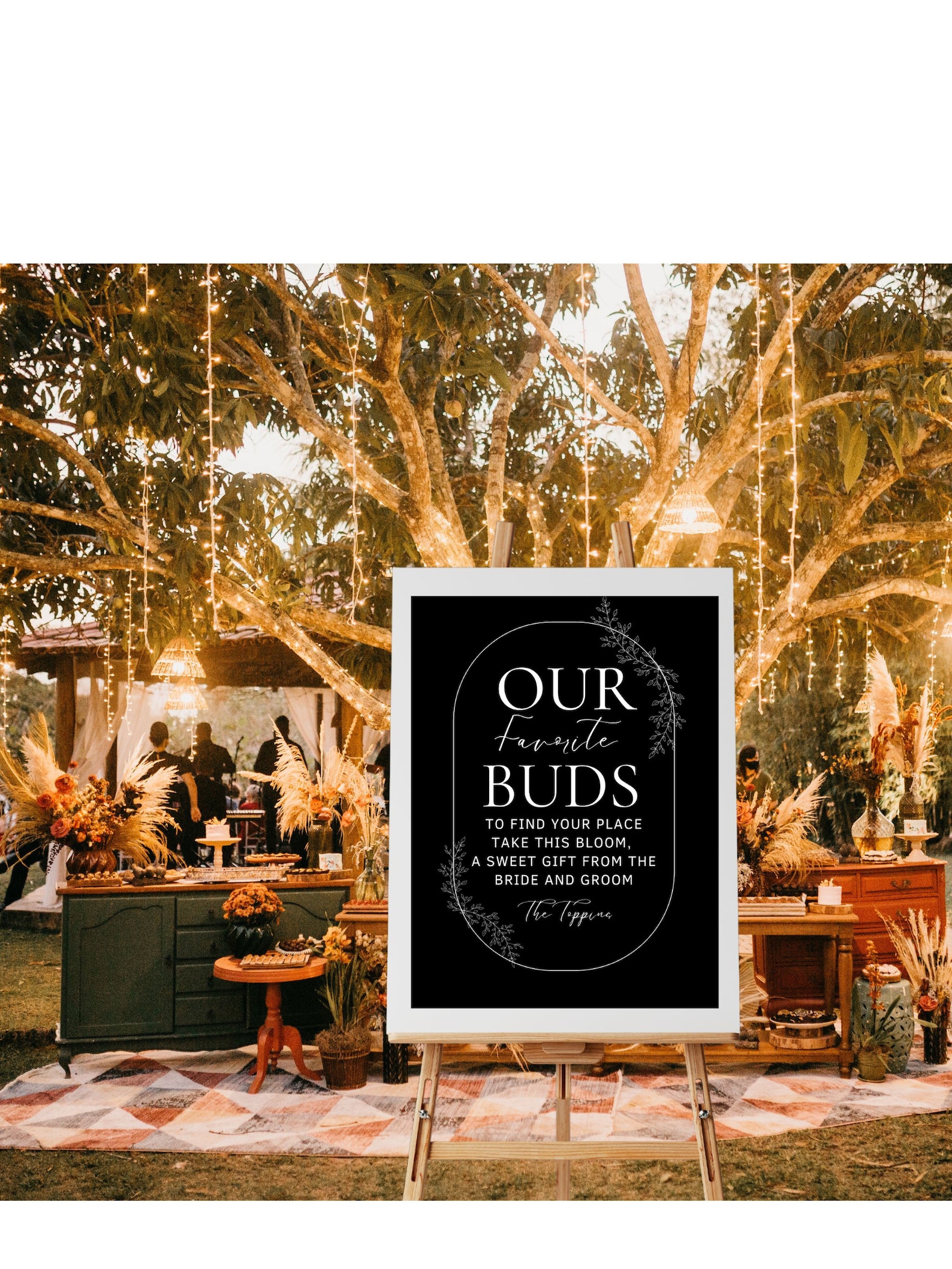 Bud Vases Seating Chart Sign Wedding, Flower Vase Name Chart, Bud