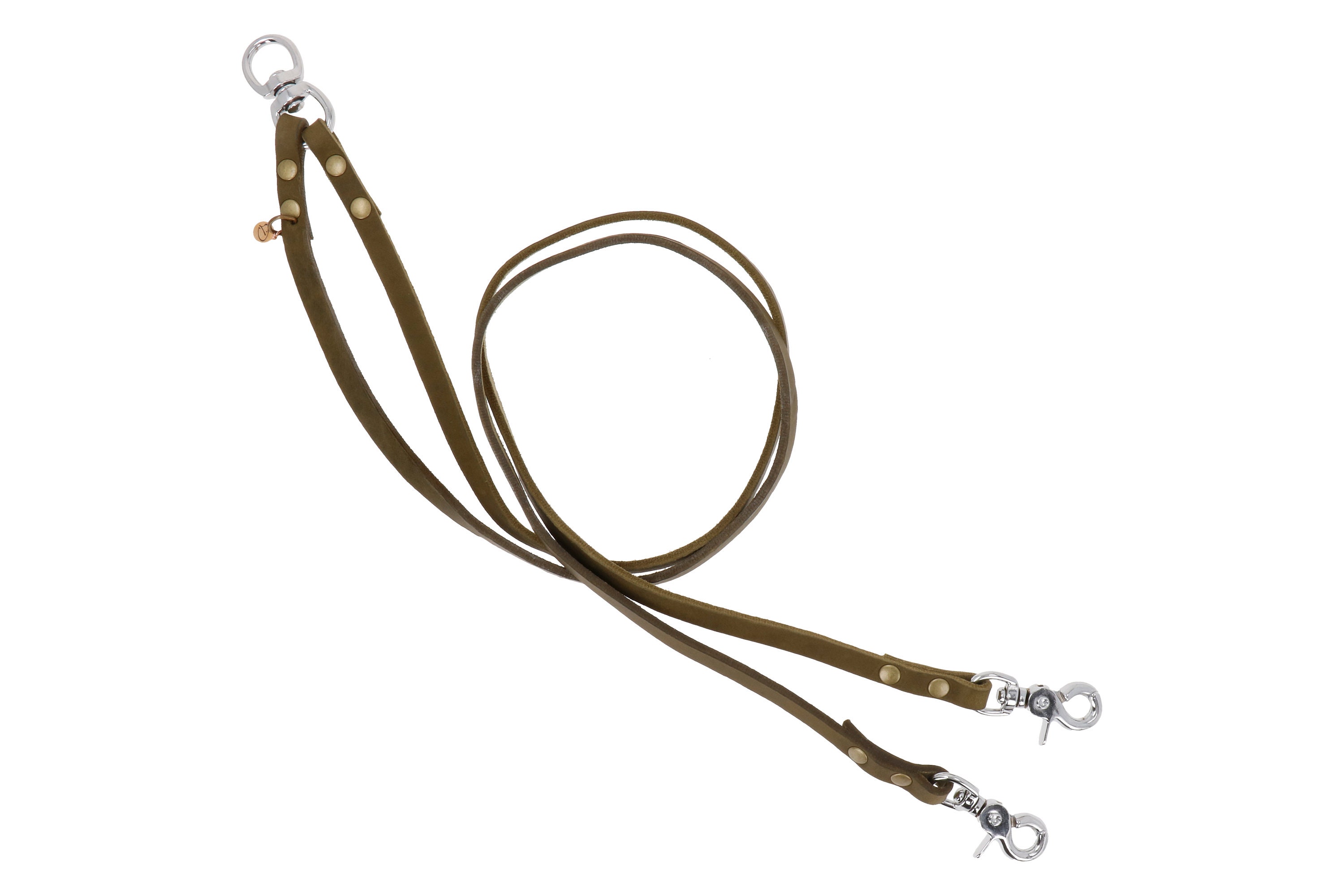 TWO DOGS LEASH coupler dog leash divider army olive soft Etsy