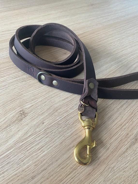 Etsy leather dog leash top