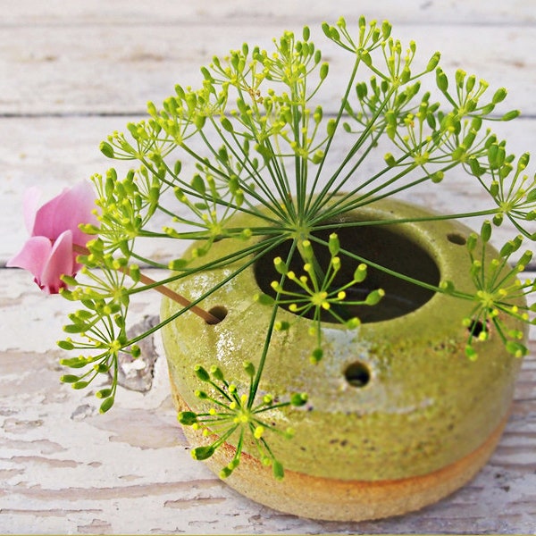 Flower Frog Cylinder Vase main image 1