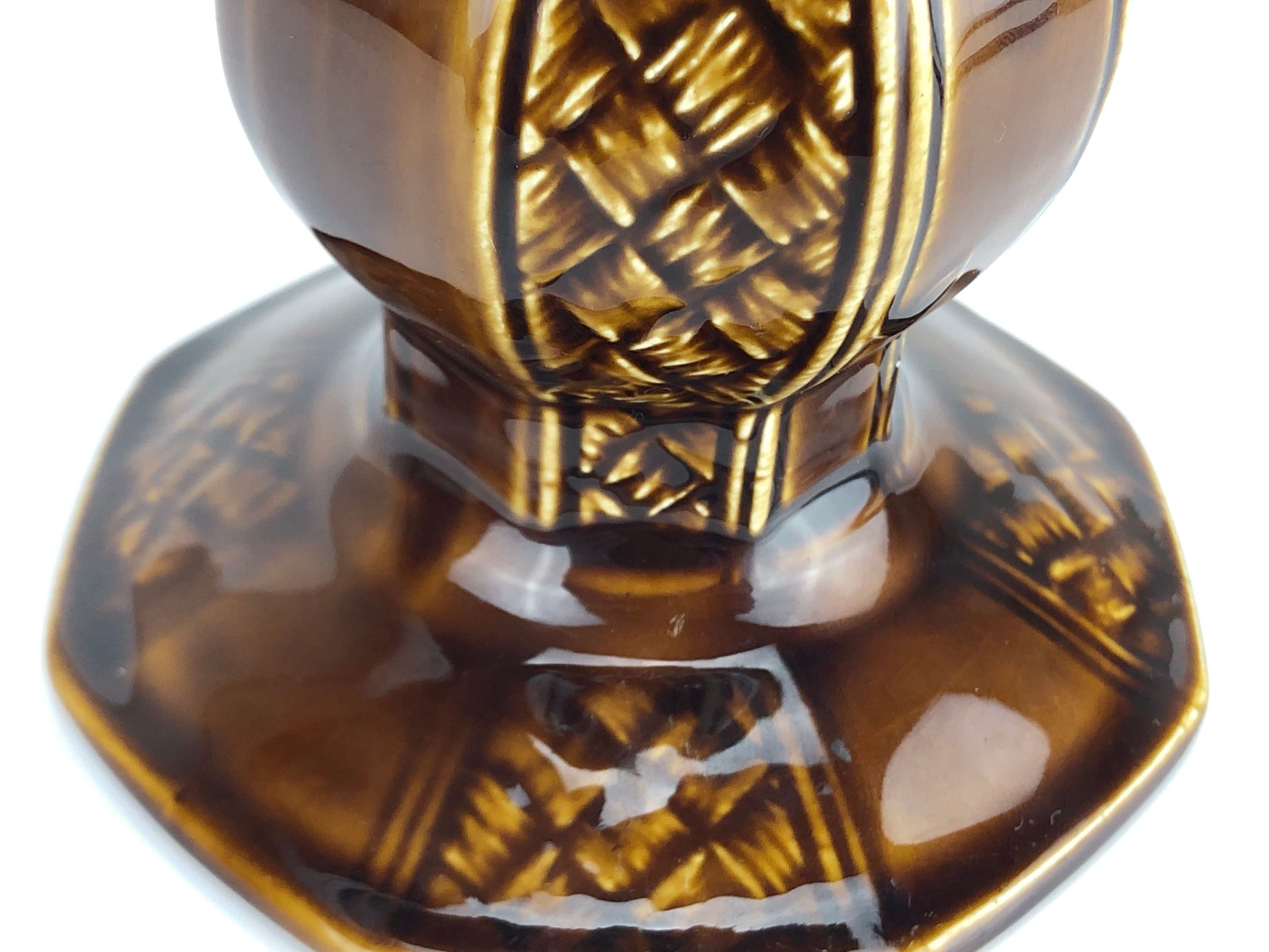 Arthur Wood Brown Ceramic Vase From England Etsy