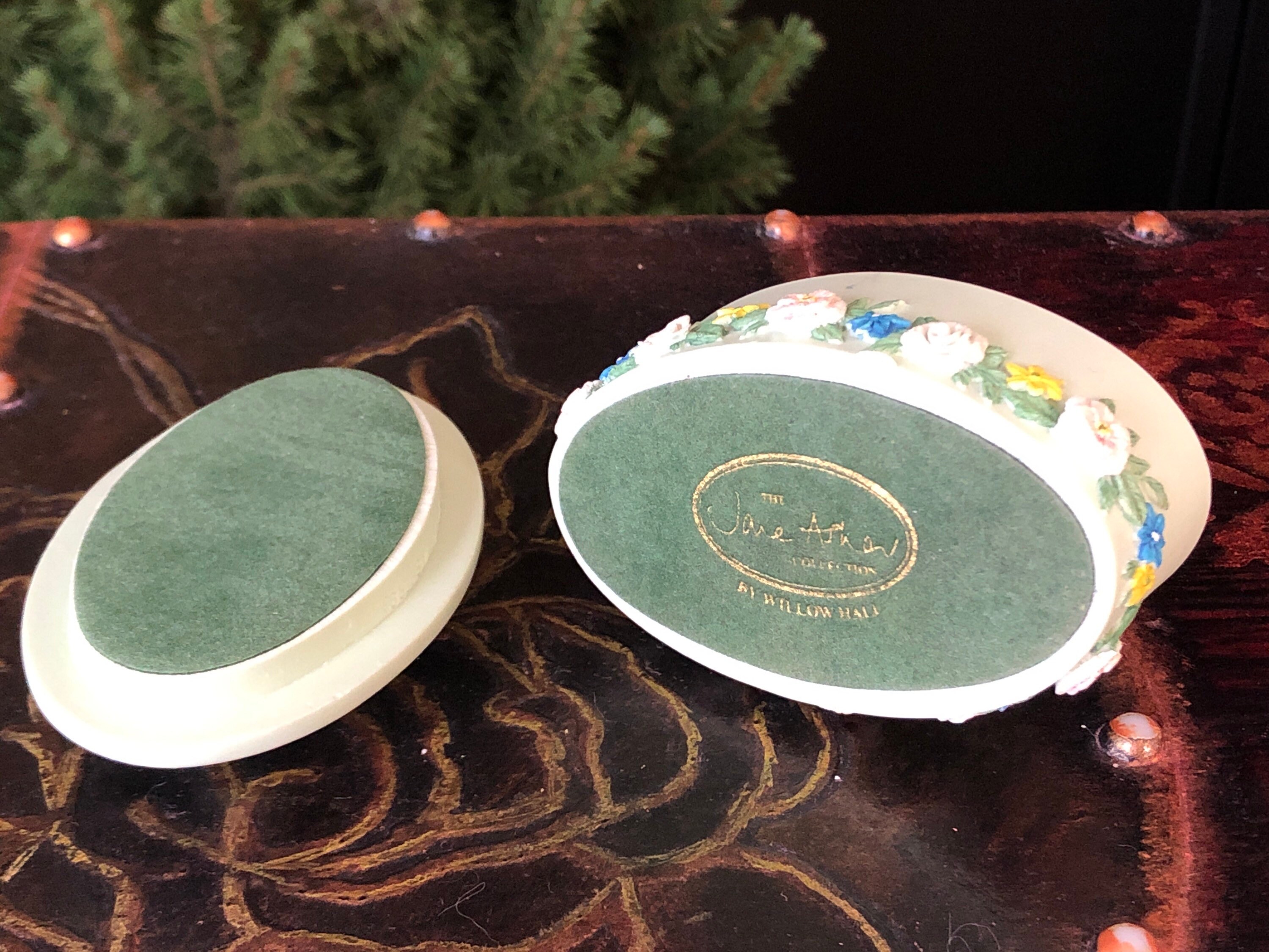 Jane Asher Porcelain Trinket Box, Hand Crafted Wedding Ring
