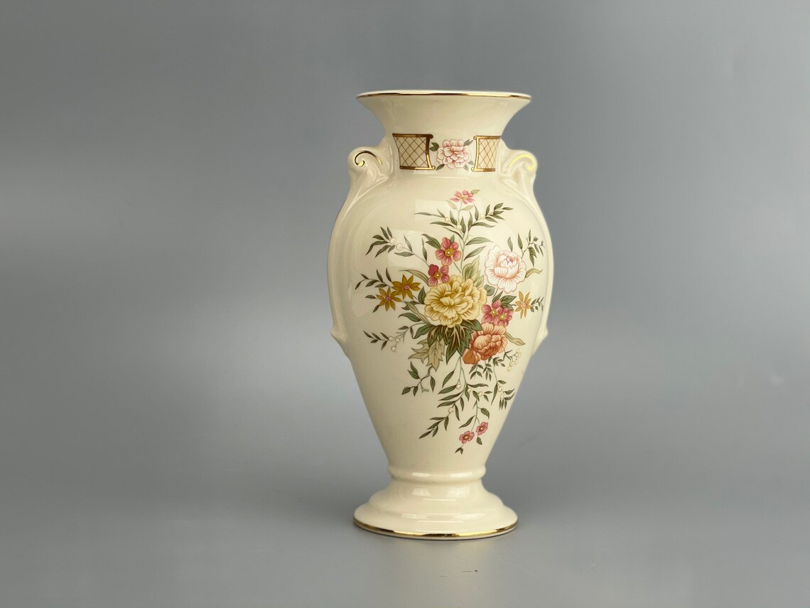 St. Michael Porcelain Flower Vase andrea Etsy