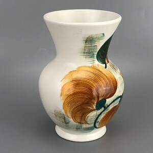 Jarrón de cerámica para flores, Jarrón vintage pintado a mano de Radford, Inglaterra