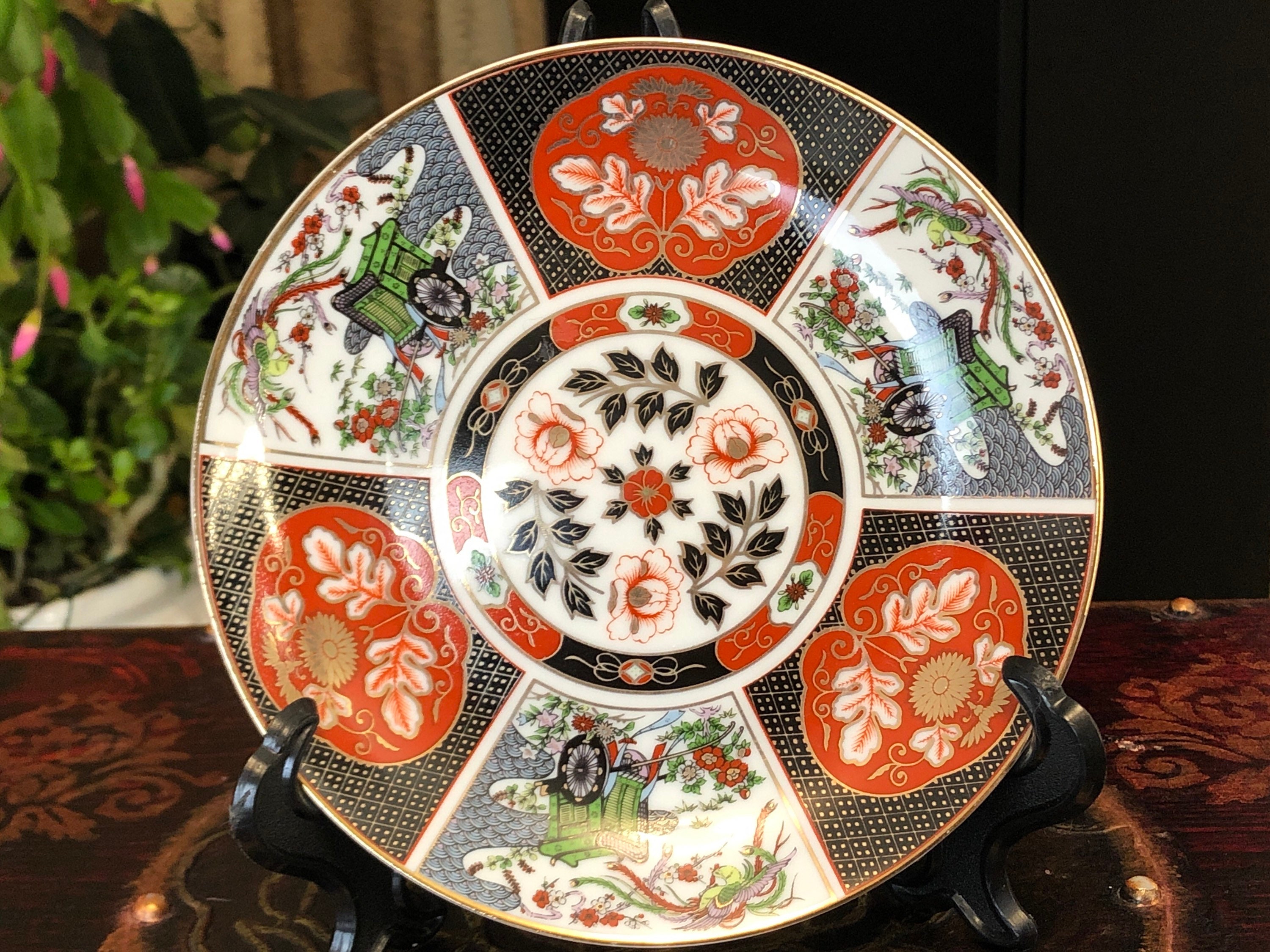 Piaget ornamental platter 1986　ピアジェ　飾り皿 Vintage Japanese Decorative Plate: Hand Decorated Bread Plate - Etsy