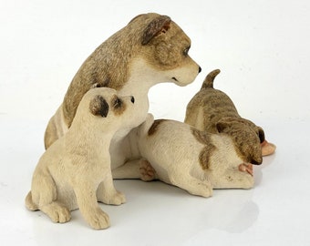 Dogs figurine, Adorable dog family by Sherratt & Simpson