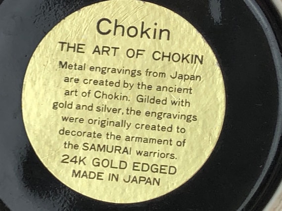 Gilded 24 Karat Gold Vintage Plates From Japan, Japanese Art