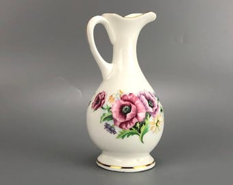 Crown porcelain vase from England, small jug or vase