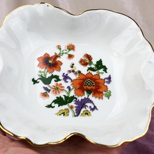 Limoges plate, Antique French Limoges porcelain dish, Hand painted Art Deco, serving bowl