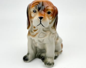 Porcelain dog Figurine vintage porcelain dog