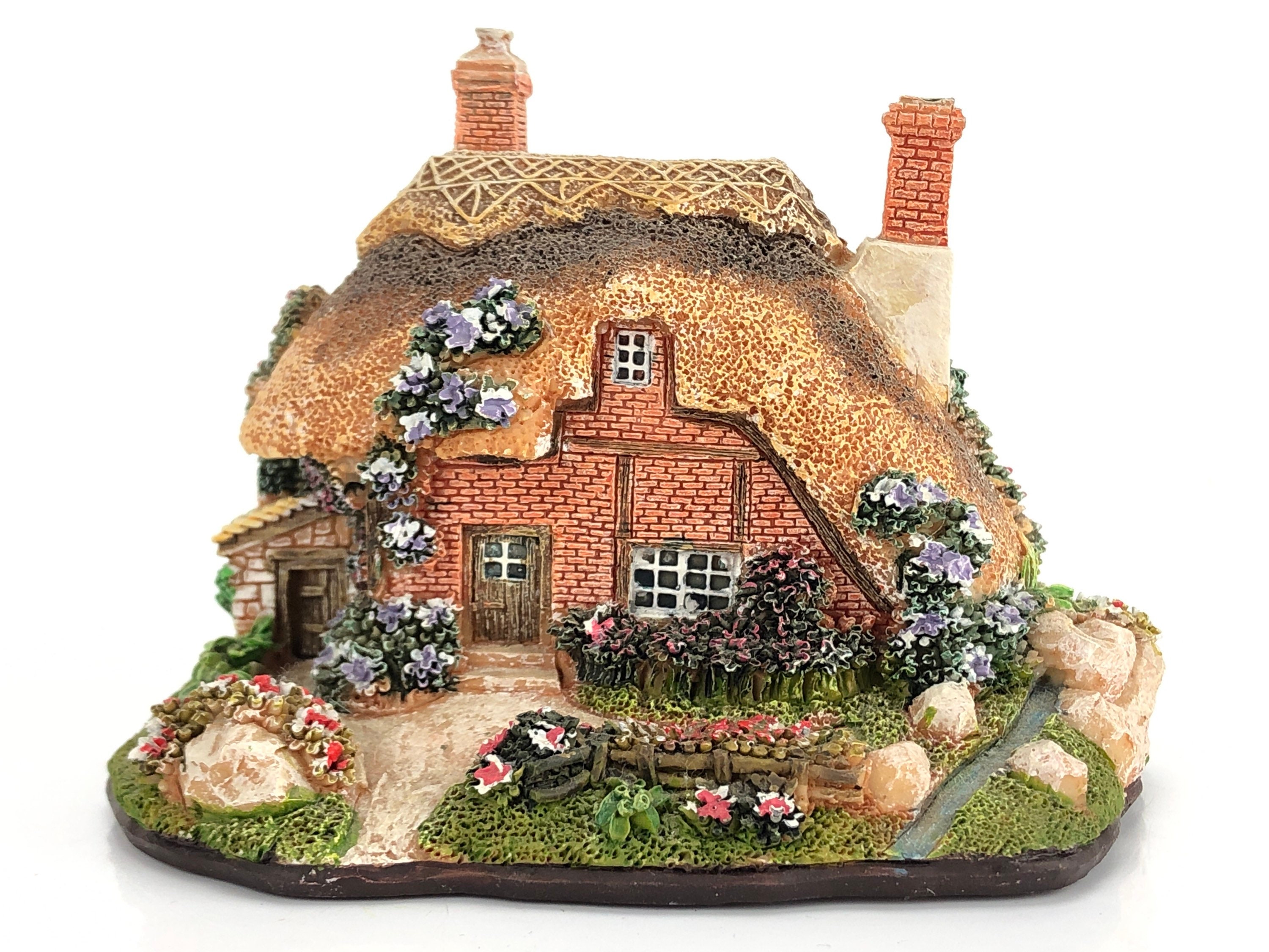 Ceramic detailed house vintage figurine Etsy