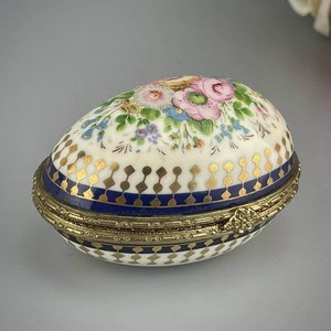 Leonardo collection vintage egg trinket box